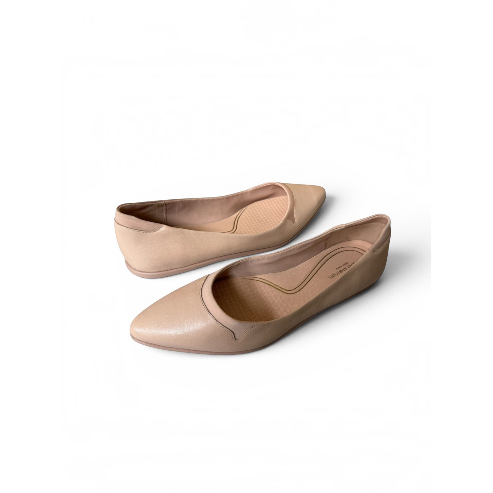 Cole Haan Womens 11b Grandambition Light Pink Flats Leather Skimmer Quiet Luxury